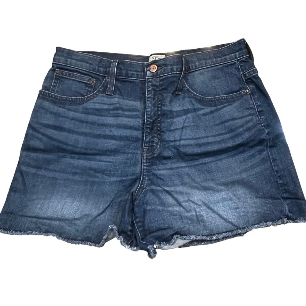 J.Crew Denim Shorts Womens 30 Blue Raw Hem Frayed Cutoff Casual Summer